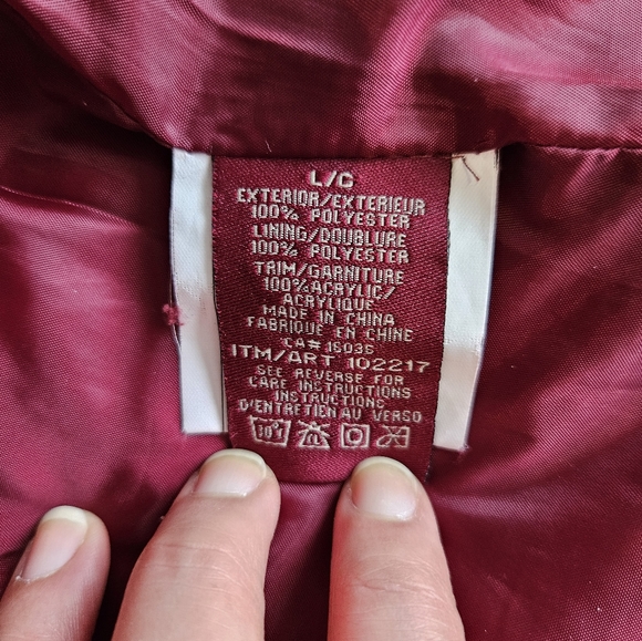 Vintage quilted coat fleece women - Picture 5 of 11